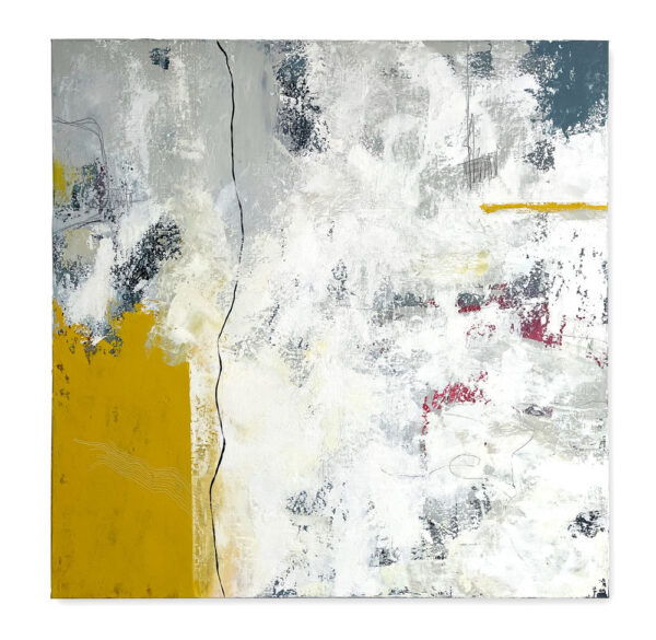Connection - Acrylic op doek 100 x 100 cm, origineel abstract schilderij