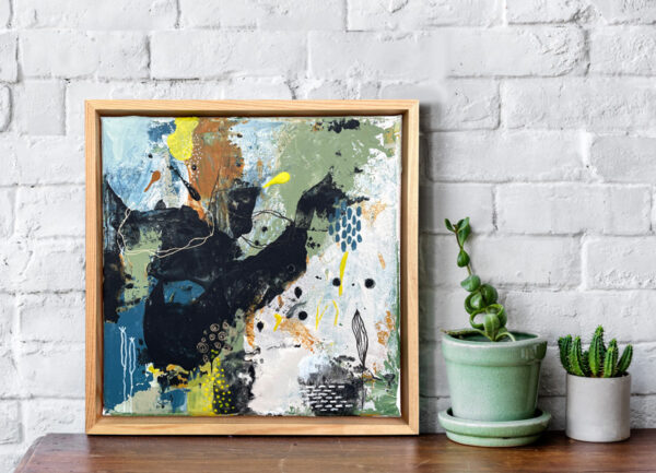 Massina abstract art mixed media