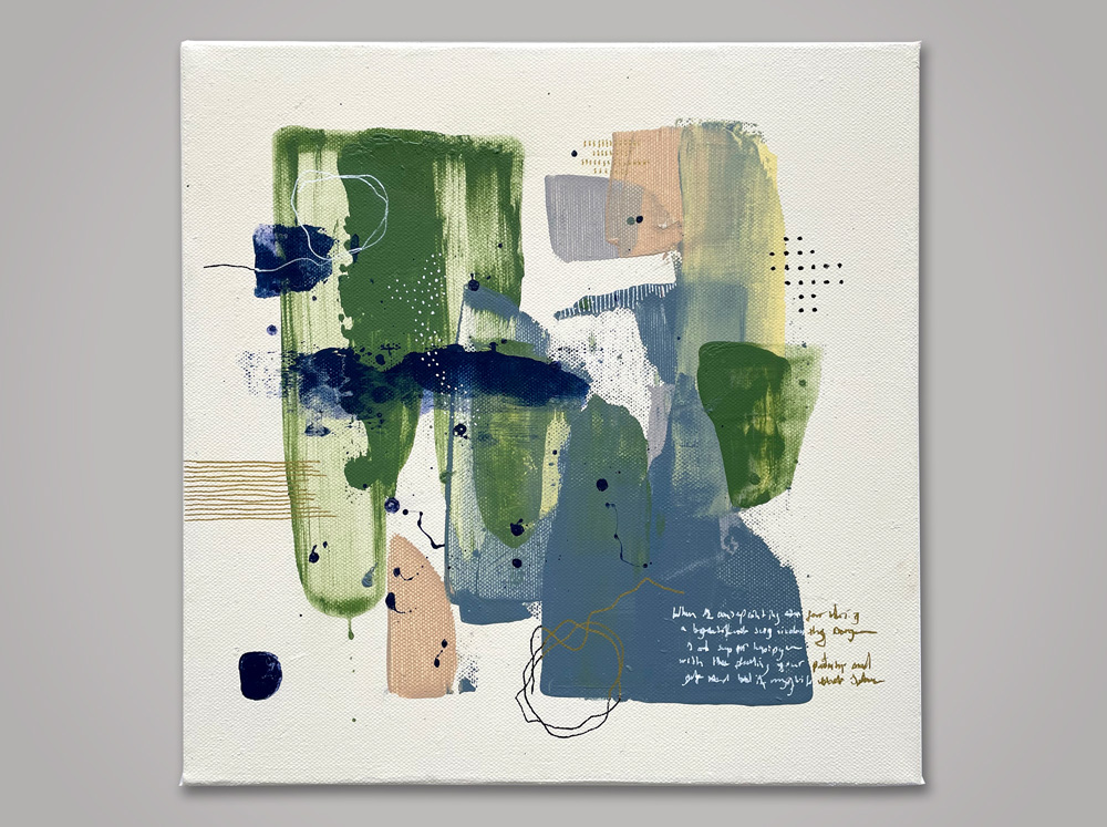 Massina abstract art mixed media