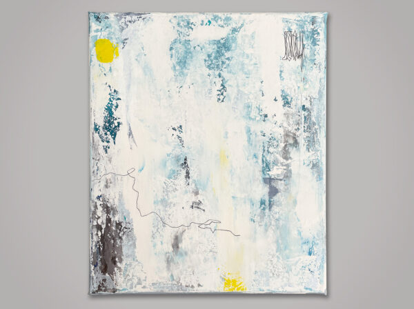 Bright spot - Acrylic op doek 25 x 30 cm, origineel abstract schilderij